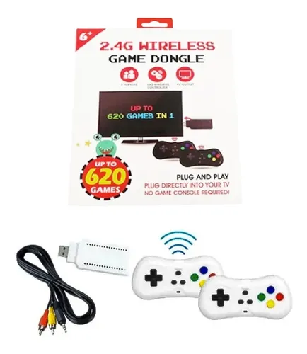 Consola de juego usb de 620juegos con 2 control -