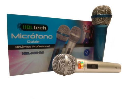 Microfono duo con cable hbl tech - - - - - -