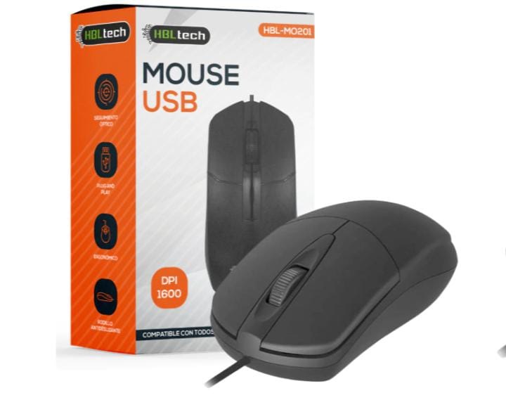 Mouse optico con luz hbl-mo201
