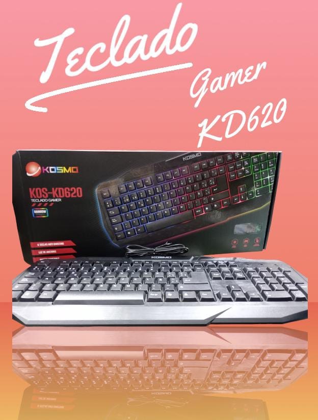 Teclado gamer con luces kosmo ,kd620