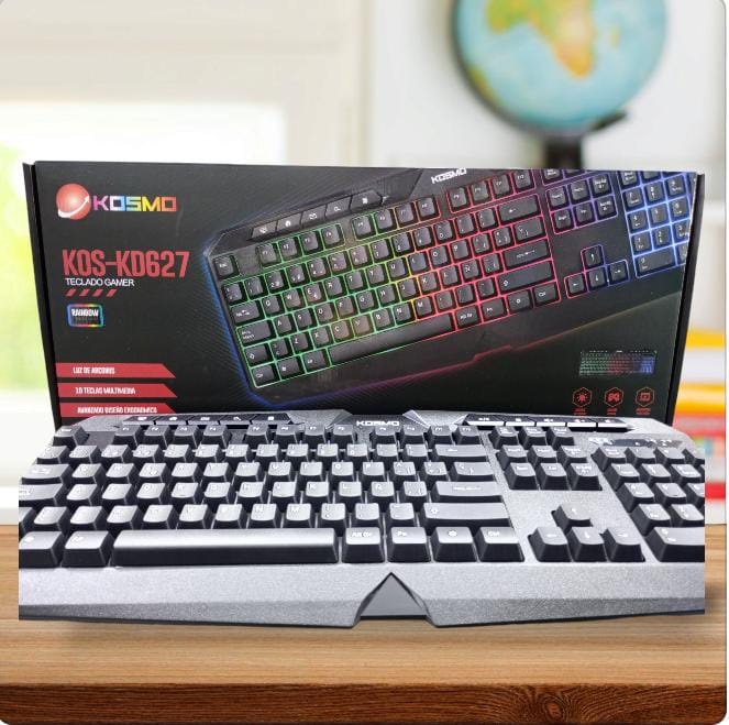 Teclado gamer con luces marca kosmo