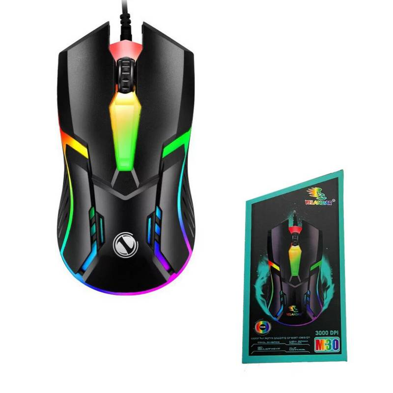 Mouse con cable tipo gamer - - - - - - - -