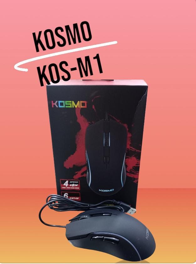 Mouse gamer con luz , 6 botones, 1200-3600 dpi,m1