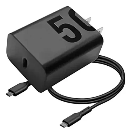 Cargador motorola 50 duo, 27w cabezal c con cable